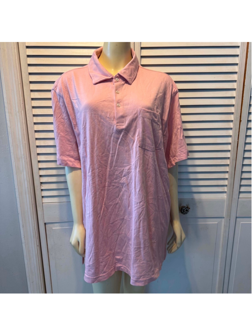 Men's George Pink Polo Shirt XXL